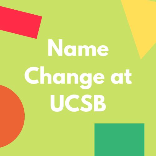 Name Change at UCSB