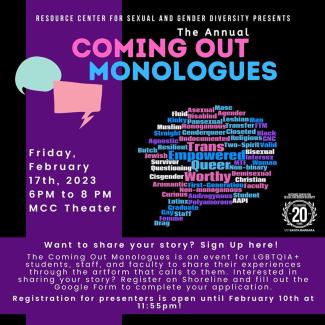 Coming out Monologues