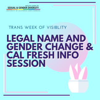 Legal name and Gender Change Session 