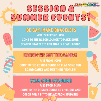 Session A Summer Events!