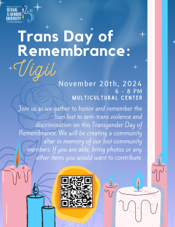 Trans Day of Remembrance: Vigil