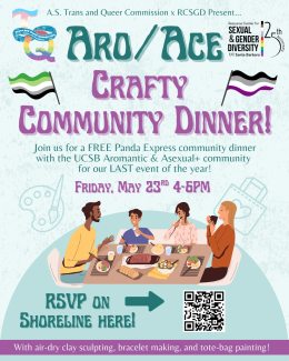 aro/ace crafty community dinner